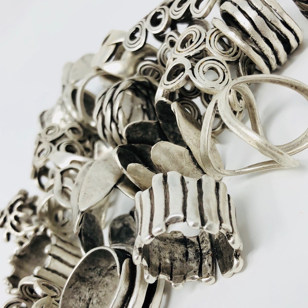 New Silver tone Adjustable ring Turkish Design - Picture 5 of 6